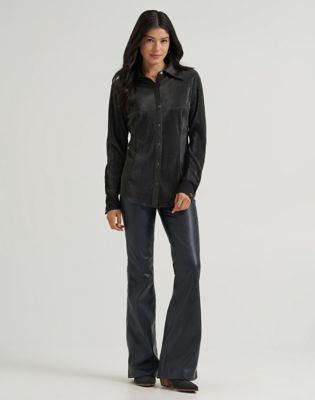 Lainey Wilson x Wrangler Lainey Shirt in Shimmer Night Sky