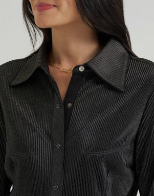 Lainey Wilson x Wrangler Lainey Shirt in Shimmer Night Sky