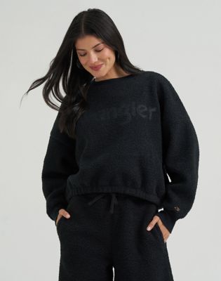 Lainey Wilson x Wrangler Sherpa Sweatshirt in Midnight