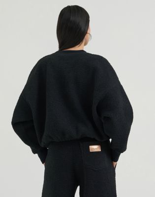 Lainey Wilson x Wrangler Sherpa Sweatshirt in Midnight
