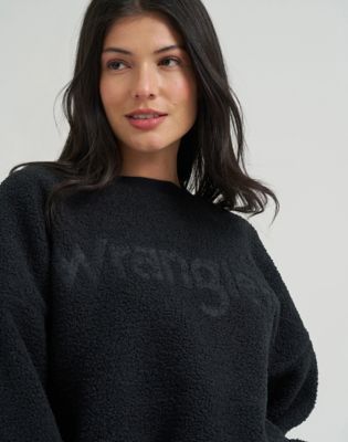 Lainey Wilson x Wrangler Sherpa Sweatshirt in Midnight