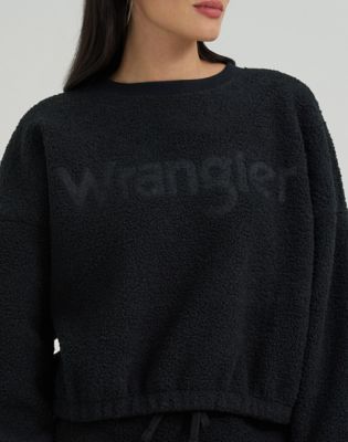 Lainey Wilson x Wrangler Sherpa Sweatshirt in Midnight