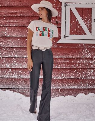Lainey Wilson x Wrangler Peace Love Cowboys Tee in Winter White