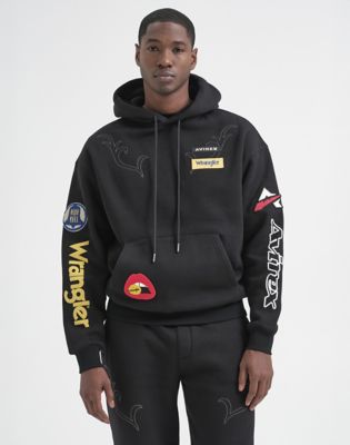 Wrangler&reg; x Avirex&reg; Hoodie in Black