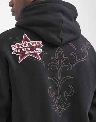 Wrangler&reg; x Avirex&reg; Hoodie in Black