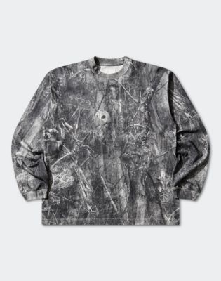 Wrangler X ROA Jersey Long Sleeve Tee in Dark Owl Camo