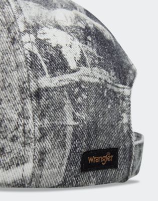 Wrangler X ROA Denim 6 Panel Cap in Dark Owl Camo