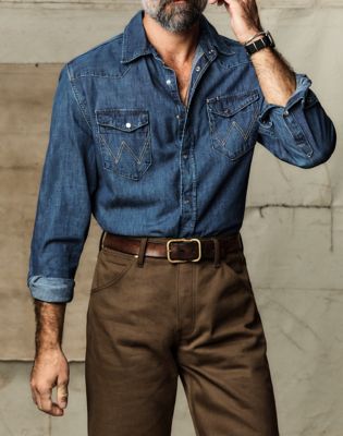 Wrangler x Imogene + Willie 27MW Denim Shirt in Washed