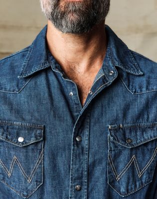 Wrangler x Imogene + Willie 27MW Denim Shirt in Washed