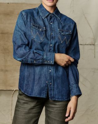 Wrangler x Imogene + Willie 27MW Denim Shirt in Washed
