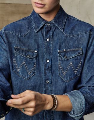 Wrangler x Imogene + Willie 27MW Denim Shirt in Washed
