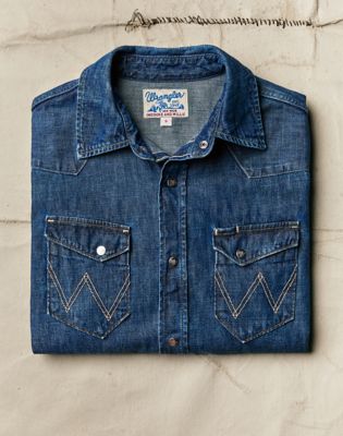 Wrangler x Imogene + Willie 27MW Denim Shirt in Washed