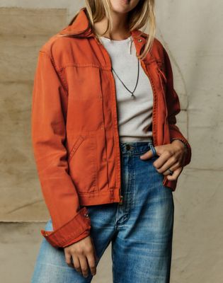 Wrangler x Imogene + Willie 12MJZ Denim Jacket in Orange