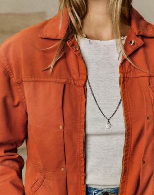 Wrangler x Imogene + Willie 12MJZ Denim Jacket in Orange