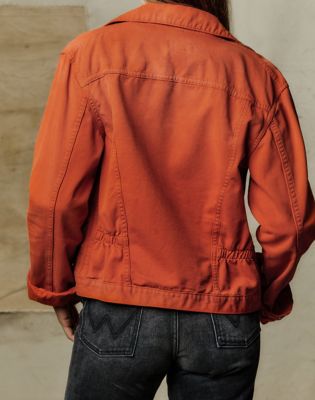Wrangler x Imogene + Willie 12MJZ Denim Jacket in Orange