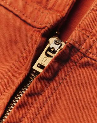 Wrangler x Imogene + Willie 12MJZ Denim Jacket in Orange