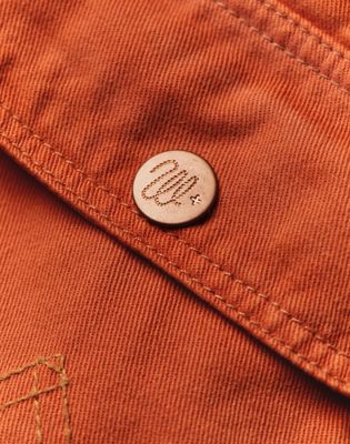 Wrangler x Imogene + Willie 12MJZ Denim Jacket in Orange