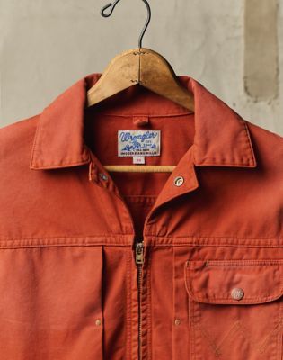 Wrangler x Imogene + Willie 12MJZ Denim Jacket in Orange