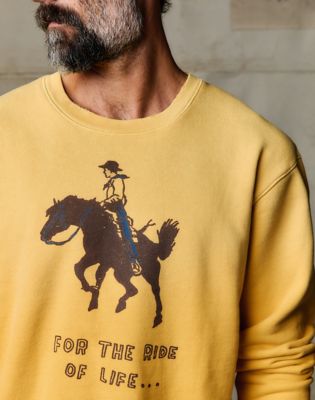 Wrangler x Imogene + Willie Ride Of Life Sweatshirt in Yellow