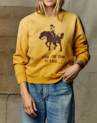 Wrangler x Imogene + Willie Ride Of Life Sweatshirt in Yellow