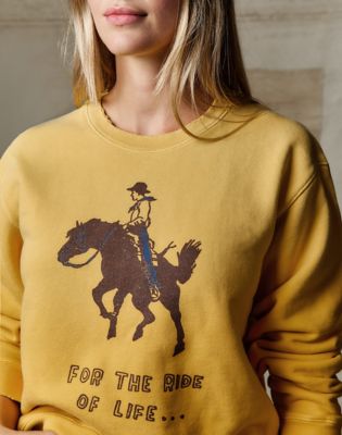 Wrangler x Imogene + Willie Ride Of Life Sweatshirt in Yellow
