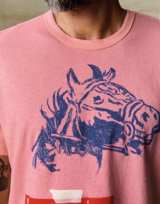 Wrangler x Imogene + Willie Best Wishes Tee in Pink