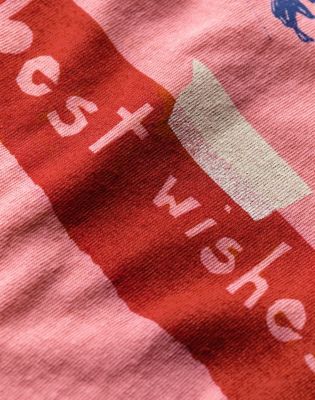 Wrangler x Imogene + Willie Best Wishes Tee in Pink
