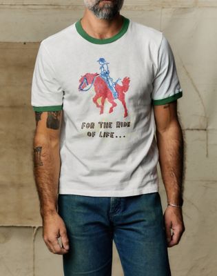 Wrangler x Imogene + Willie Ringer Tee in White