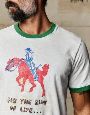 Wrangler x Imogene + Willie Ringer Tee in White