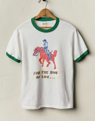 Wrangler x Imogene + Willie Ringer Tee in White