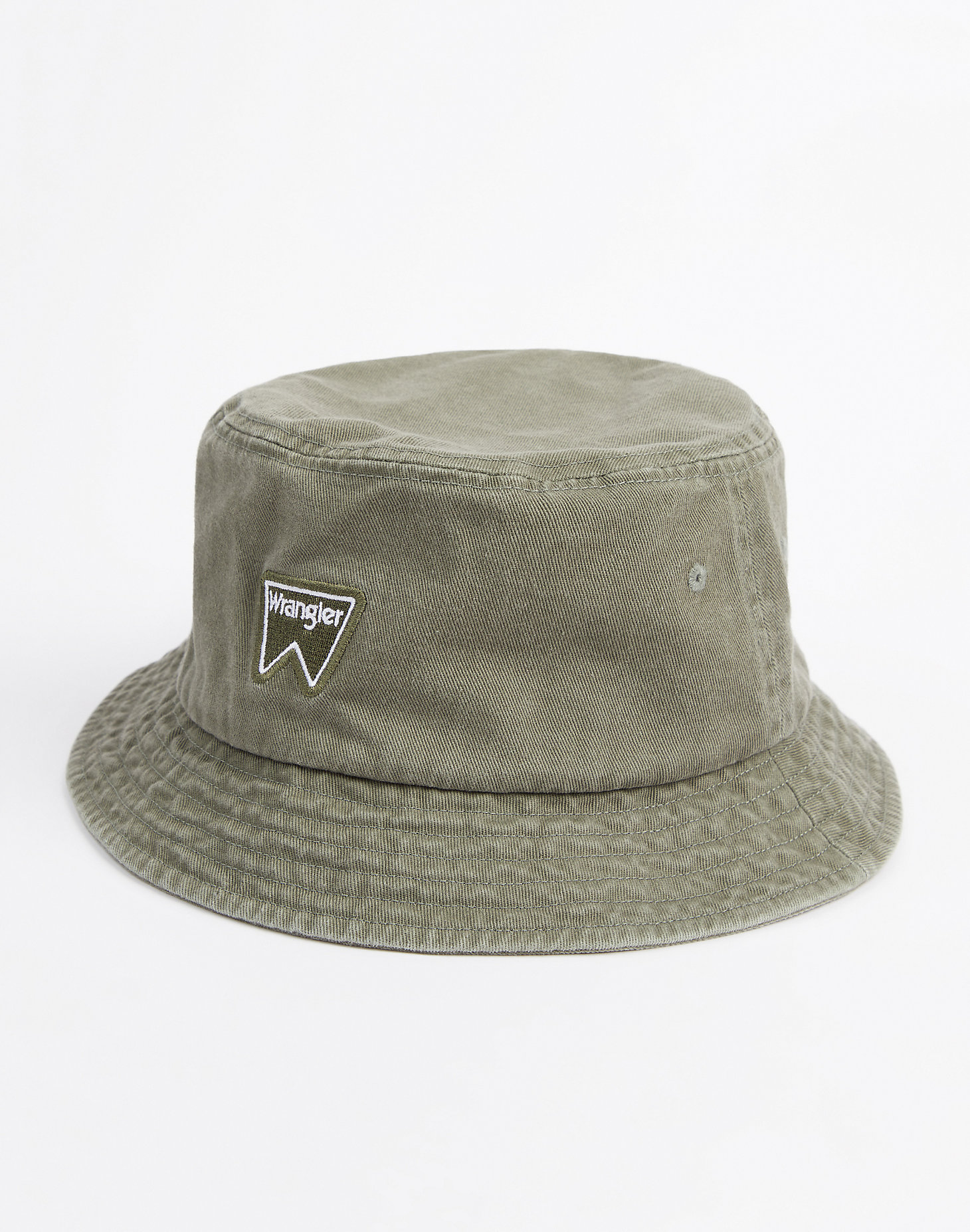 Washed Bucket Hat in Oil Green alternative view 1