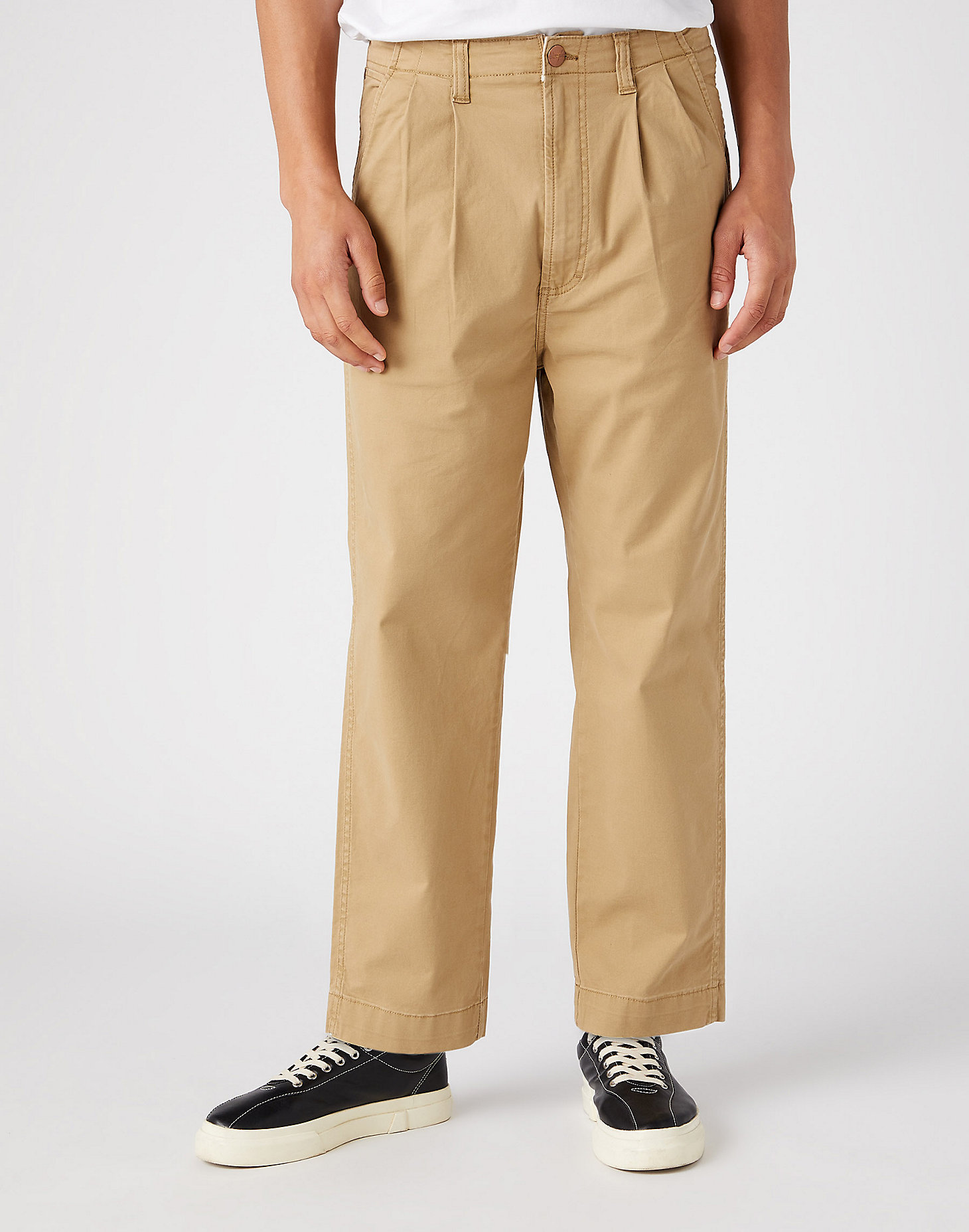 Casey Pleated Chino in Kelp main view