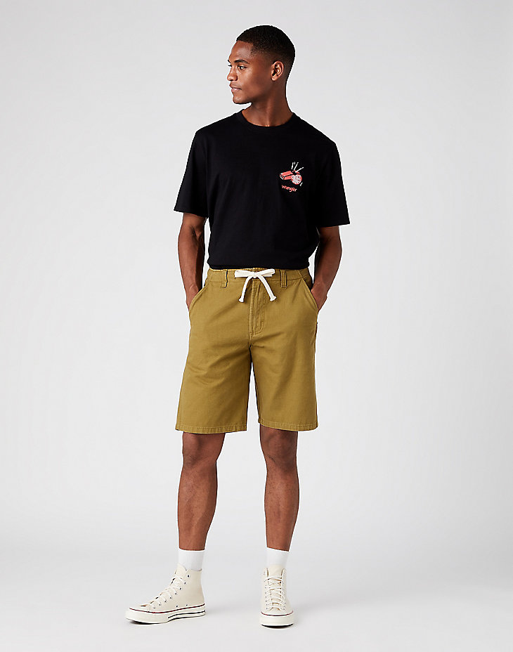 Casey Relaxed Shorts in Olive Drap alternative view