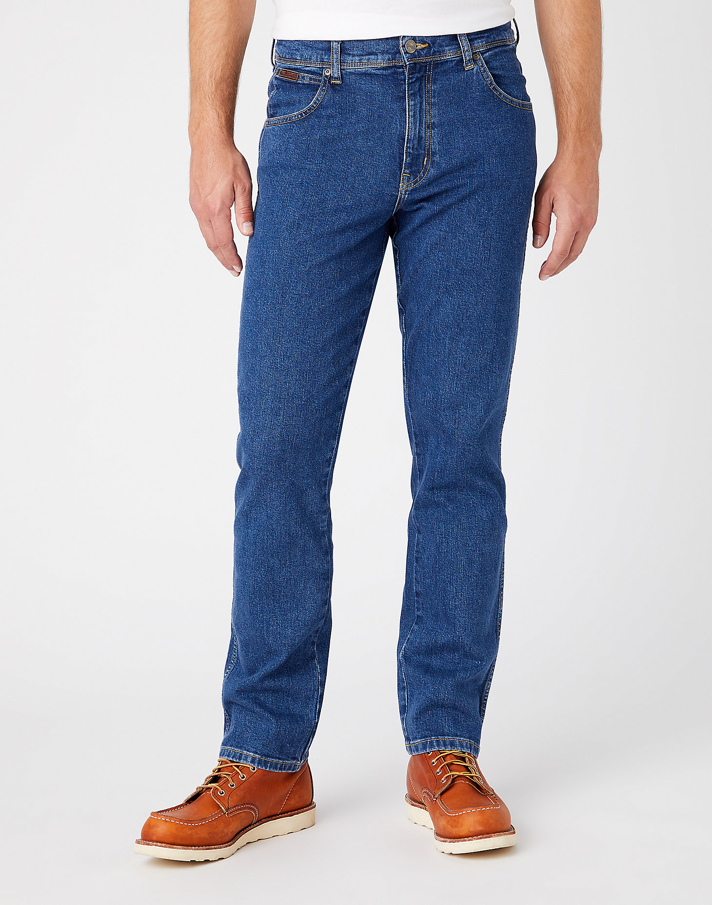 Para Hombre Tamaño Regular Jeans Lavado a La Piedra Regular Fit Jeans de gran tamaño 50,52,54,56