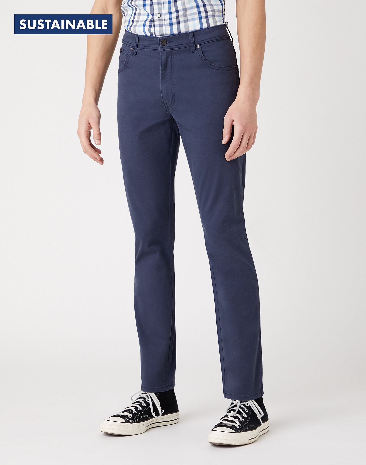 Texas Slim Trousers in Navy main view