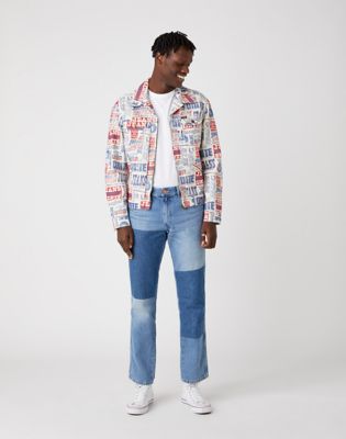 wrangler quilted jeans