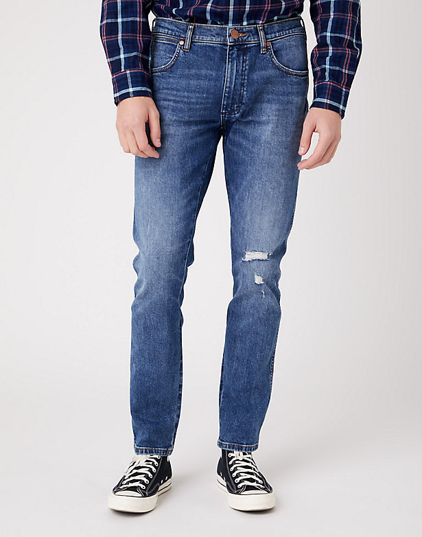 Wrangler Denim Herren Bekleidung Jeans Enge Jeans jeans mit schmalem schnitt in Blau für Herren larston 