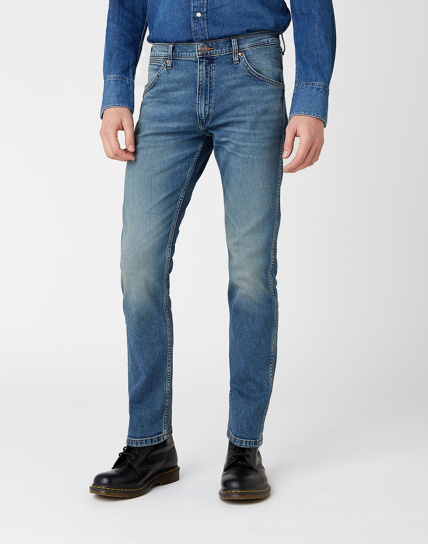 Indigood Icons 11MWZ Western Slim Jeans in Dust Bowl alternative view 1