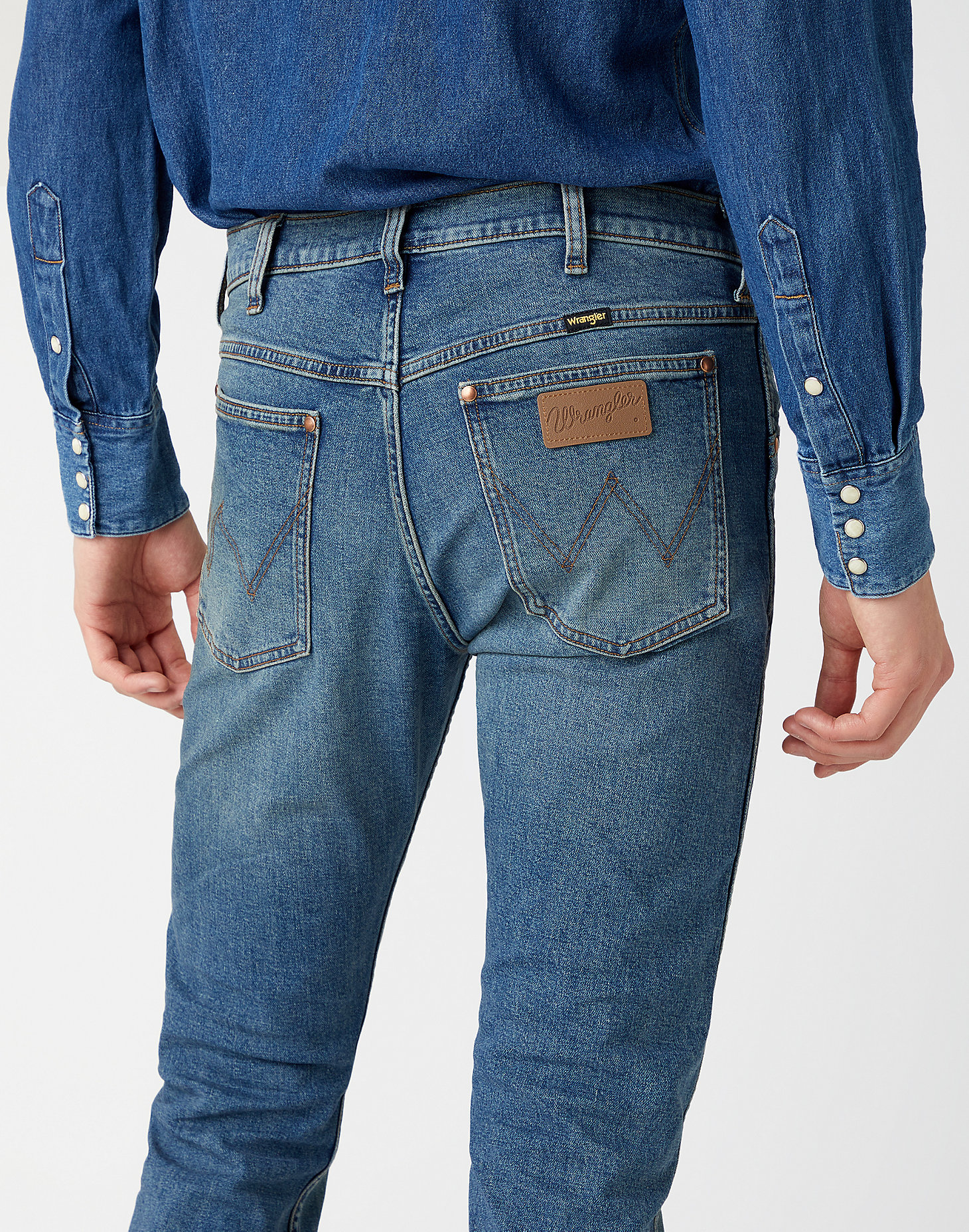 Indigood Icons 11MWZ Western Slim Jeans in Dust Bowl alternative view 3