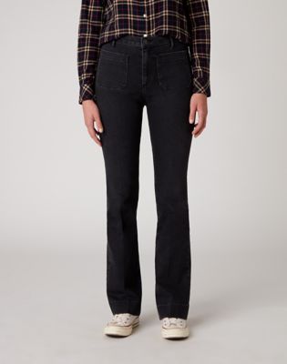 wrangler flare retro black