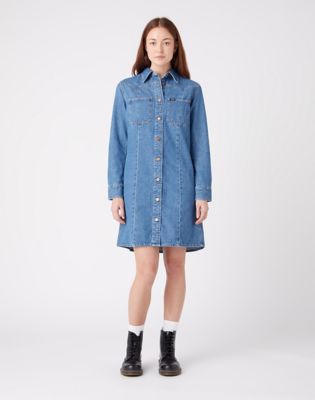 Indigo western outlet dress