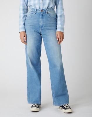 ラングラー Wrangler relaxed mom jean in light blue レディース 【79