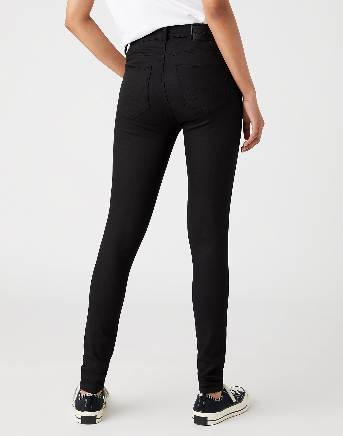 High Skinny Jeans in Future Black main view