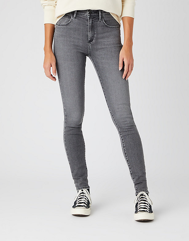 High Skinny Jeans in Vintage Grey