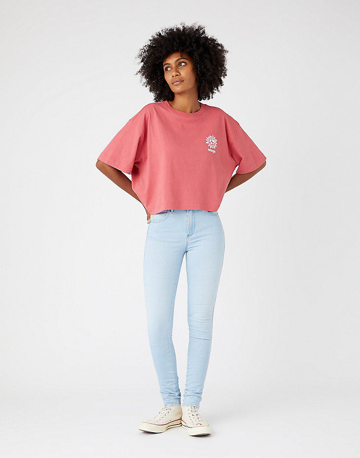 High Skinny Jeans in Soft Blue alternative view