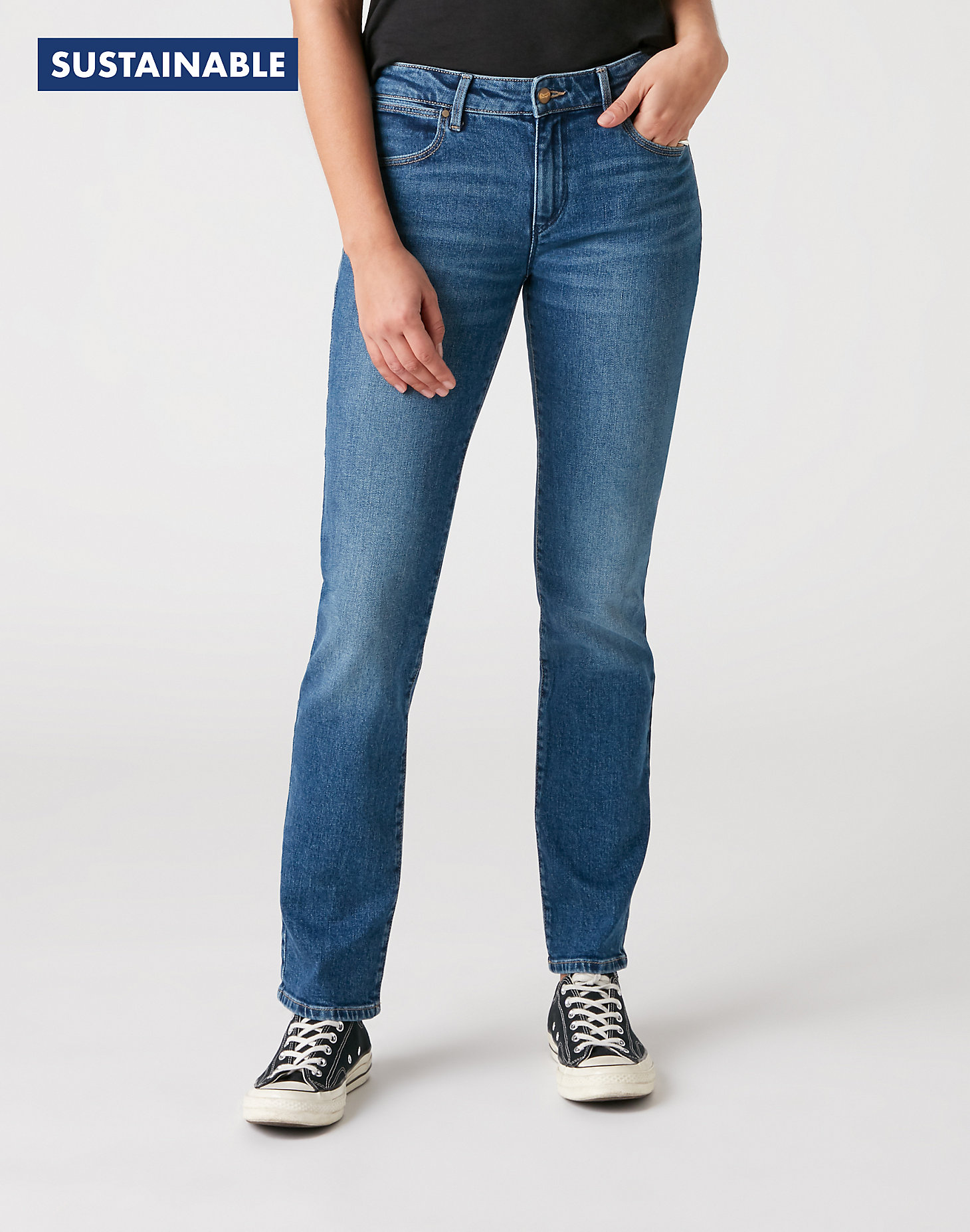 Straight Jeans in Air Blue main view