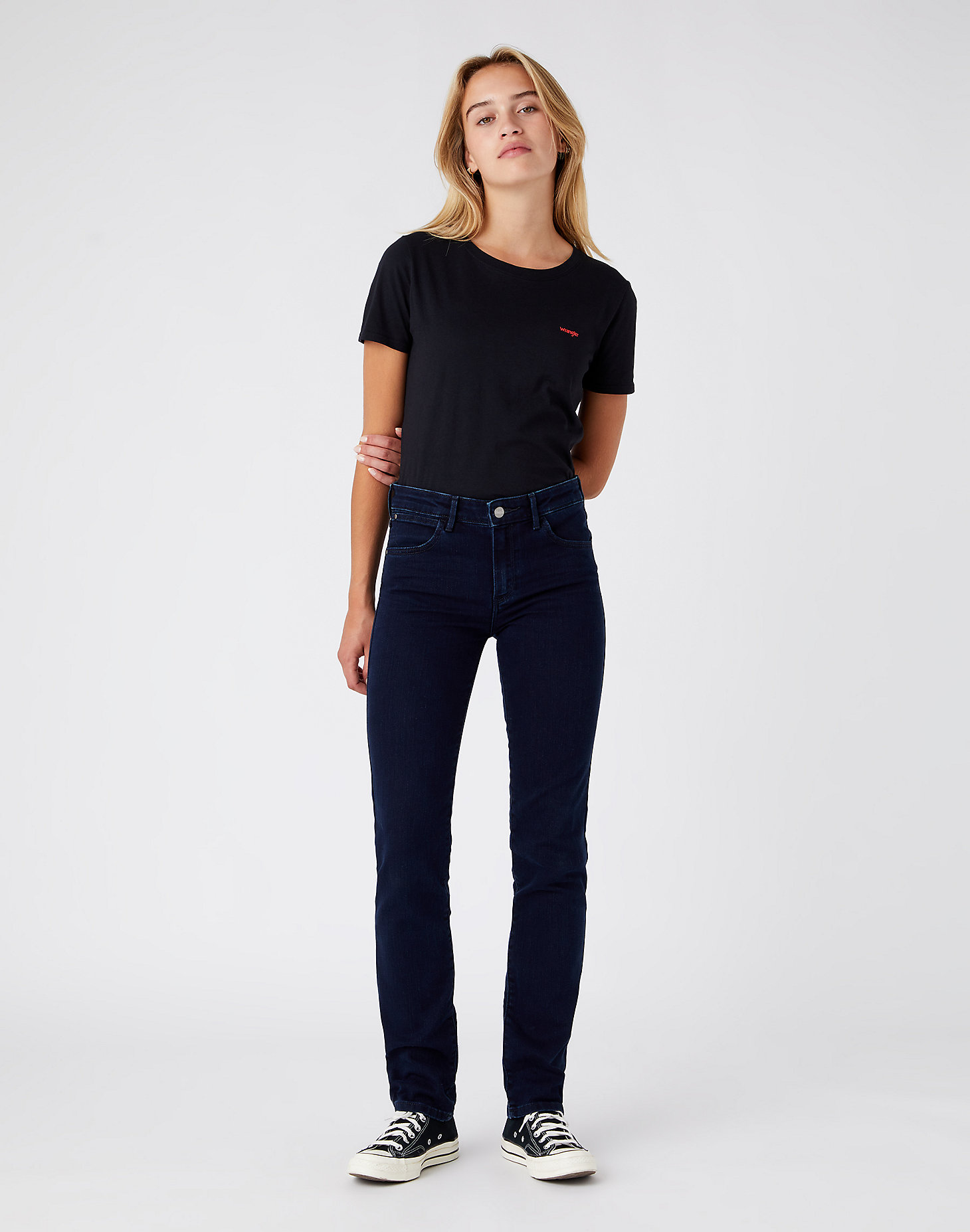 Straight Jeans in Blue Black alternative view 1