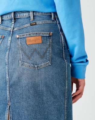 Wrangler store denim skirt