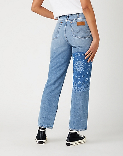 WILD WEST JEANS IN KISS MY PATCH