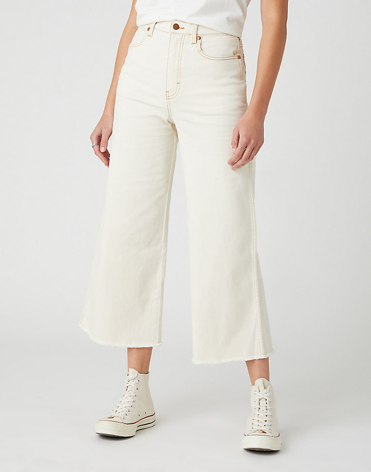 World Wide Cropped Jeans in Cotton Wood main view